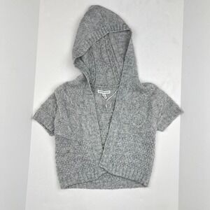 Y2K Aeropostale Cable Knit Bolero Cardigan in Grey Winter VTG Women's Medium